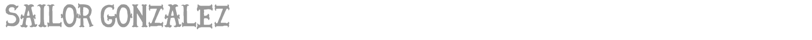 Sailor Gonzalez font preview